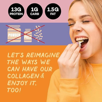 10-Pack Collagen Protein Chips - Sweet Chilli Pepper & Tomato Basil Flavors - 13g Protein Per Bag, GMO-Free, Gluten-Free, ...