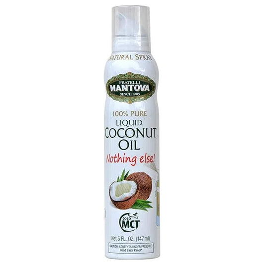Mantova Coconut Oil Spray, 100% Pure Cooking Oil, Ideal for Healthy Keto Snacks, Baking, Grilling, and Seasoning - Versati...