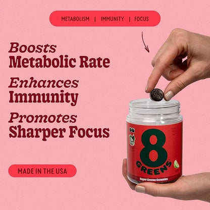 8Greens Daily Greens Gummies B12 - 50 Vegan 6