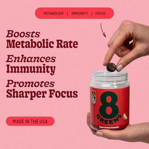8Greens Daily Greens Gummies B12 - 50 Vegan 6