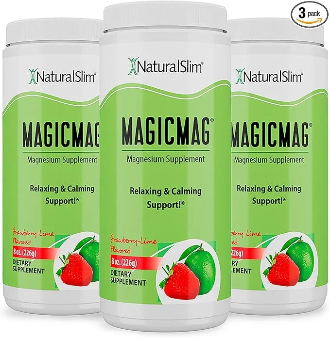 NaturalSlim Magicmag Pure Magnesium Citrate Powder – Stress, Constipation, Muscle, and Heart Support | Natural Strawberry ...