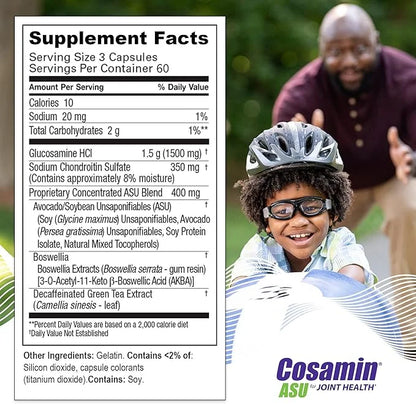 Nutramax Cosamin® ASU Joint Health Supplement 180 Capsules