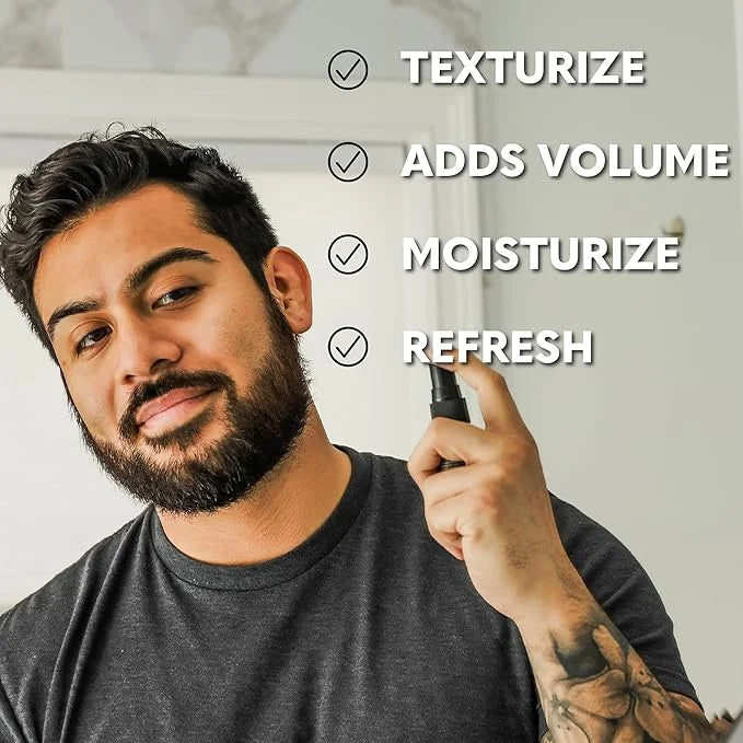 Beard Club Sea Salt Texture Spray for Men & Women - Thickening, Volumizing, Curl-Defining for All Hair Types - Paraben, Su...