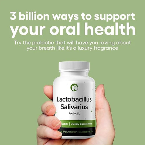 Lactobacillus Salivarius Probiotic Supplement 240 Tablets 3 Billion CFU Probiotics for Men & Women Supports Dental, Digest...