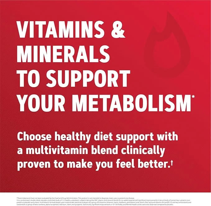 GNC Mega Men Energy & Metabolism Multivitamin 180 Count