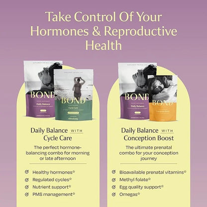 BOND Hormone Balance for Women - Daily Balance Multivitamin Drink w/Prenatal Vitamins for Hormone Harmony, Nutrient Levels...