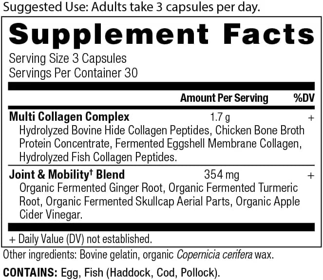 Collagen Pills for Joint Support by Ancient Nutrition, Multi Collagen Capsules 90 Ct, Joint + Mobility, Supports Joints, S...