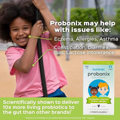 Probonix Kids Probiotic for Toddlers and 1-Month Supply, 8 Live