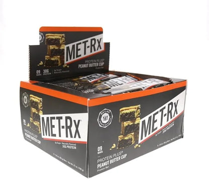 MET-Rx Protein Plus Bar, Great as Healthy Meal Replacement, Snack, and Help Support Energy, Gluten Free, Peanut Butter Cup...