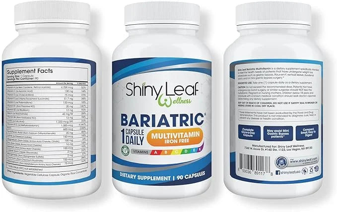 Shiny Leaf Bariatric Multivitamin Iron-Free Capsules (3 Months 90 Caps)