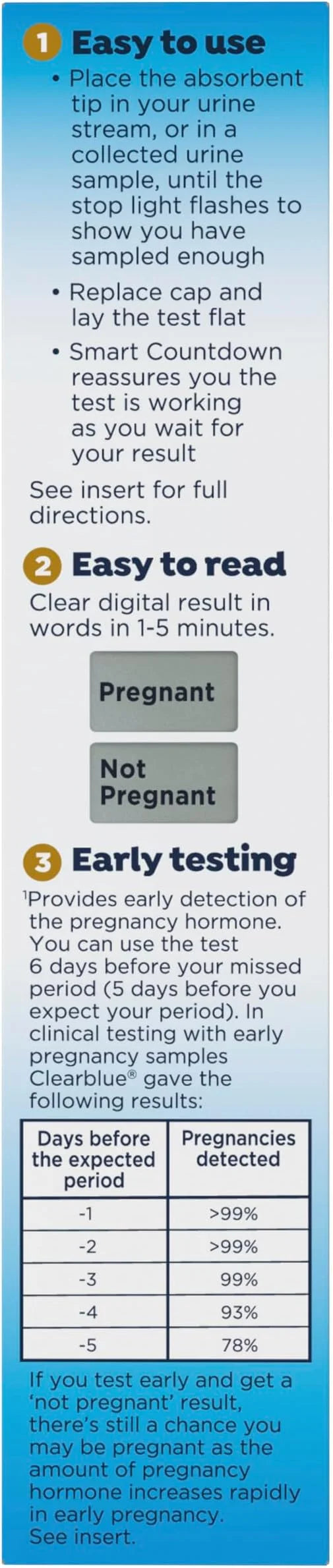 Clearblue Early Digital Pregnancy Test, Early 3 Ct 2)