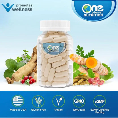 Nano Ashwagandha, 500 mg Ashwagandha Leaf 120 Capsules