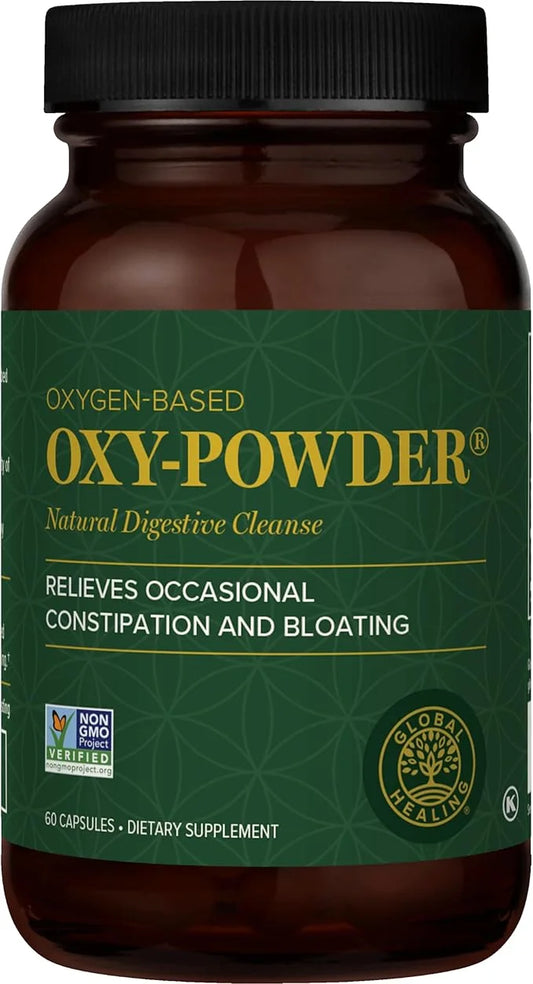 Global Healing Oxy-Powder Colon Cleanse, Constipation Relief for Women & Men, Magnesium Oxide Colon Cleanser & Detox for W...