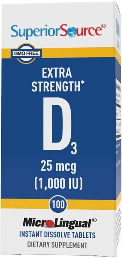 Superior Source Vitamin D3 1000 IU, 100 Count,