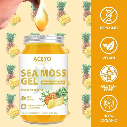 (28 OZ) Sea Moss Gel Organic 102 Vitamins