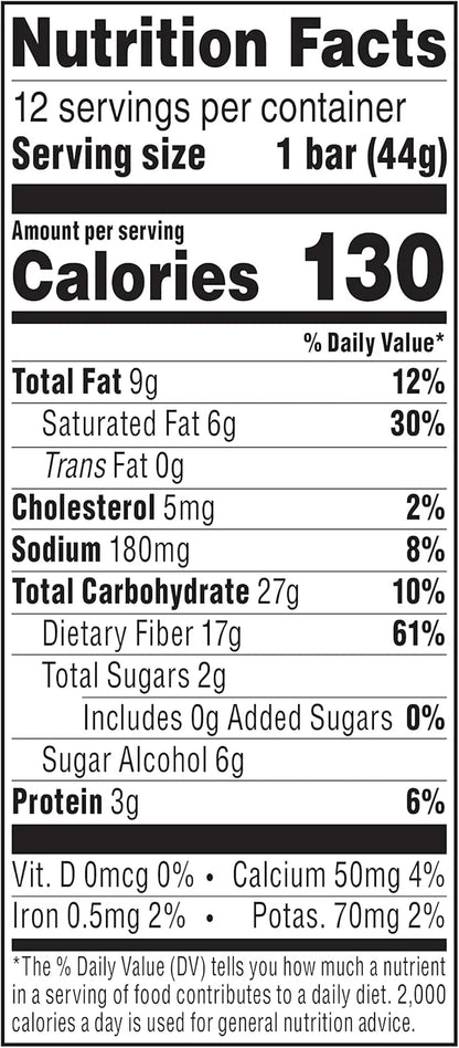 Atkins Endulge Chocolate Nutty Caramel Bar, Dessert Favorite, 2g Sugar, High in Fiber, Keto Friendly, 12 Count - Product I...