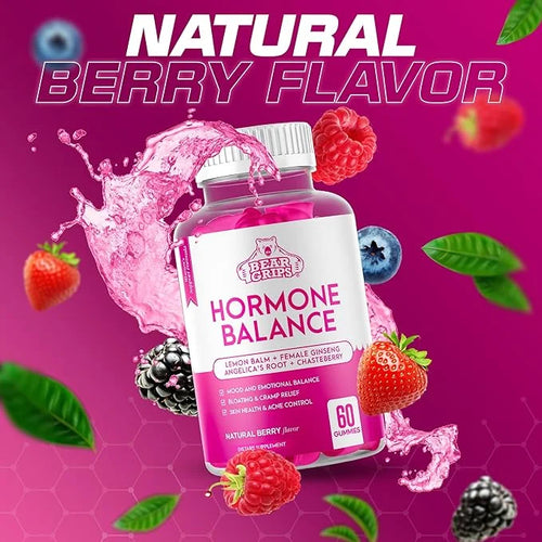 Hormone Balance for Women - PMS Relief Gummies and Bloating Relief for Women, Balance Complex for Women - All-in-One Menop...