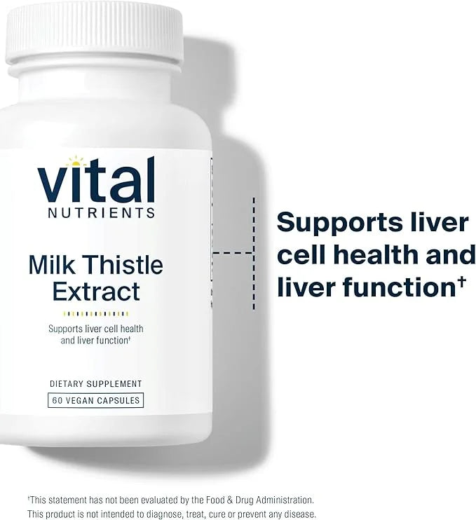 Vital Nutrients Milk Thistle Extract 250mg 60 Capsules