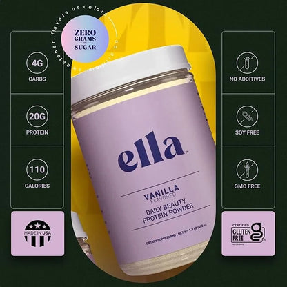 Ella Chocolate Collagen Protein Powder for Women 20 Servings
