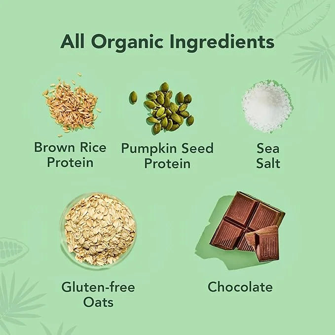 ALOHA Organic Plant Based Protein Bars - Oatmeal Chocolate Chip - 12 Count, 1.9oz Bars - Vegan Snacks, Low Sugar, Gluten-F...