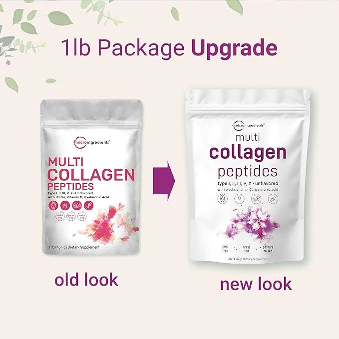 Multi Collagen Peptides Powder, 16 Oz