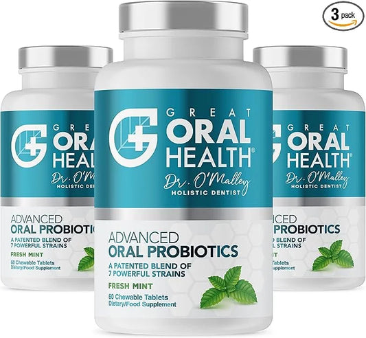 Oral Probiotics for Mouth Bad Breath Treatment for Adults: Dentist Formulated BLIS K12 M18 Advanced Oral Probiotics for Te...