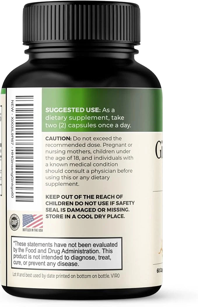 Ginkgo Biloba & Ginseng 60 Capsules