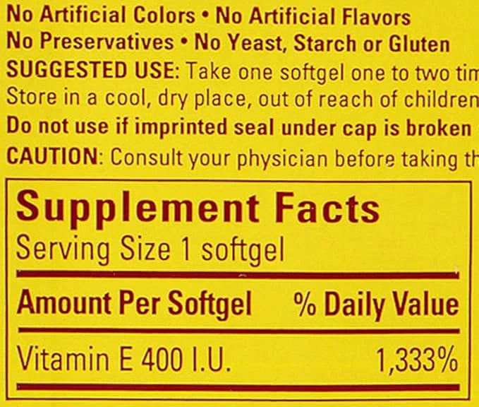 Nature Made Vitamin E 400IU, 180 2)