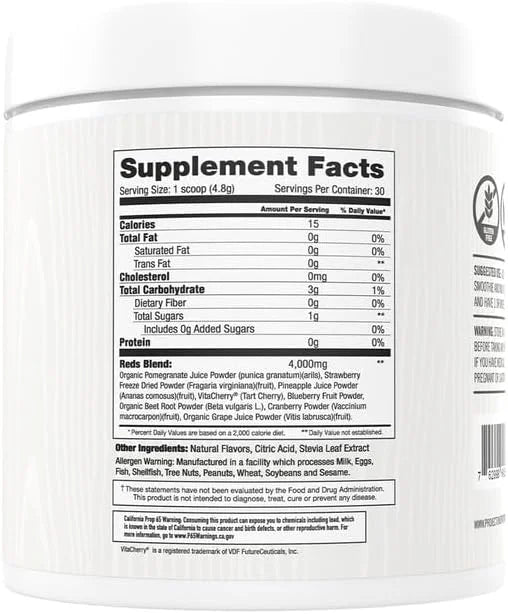 Martha Stewart Wellness Reds - A Blend of Antioxidant-Rich Superfoods with Beet Root Powder for Health - Energy Powder Dri...