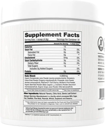 Martha Stewart Wellness Reds - A Blend of Antioxidant-Rich Superfoods with Beet Root Powder for Health - Energy Powder Dri...
