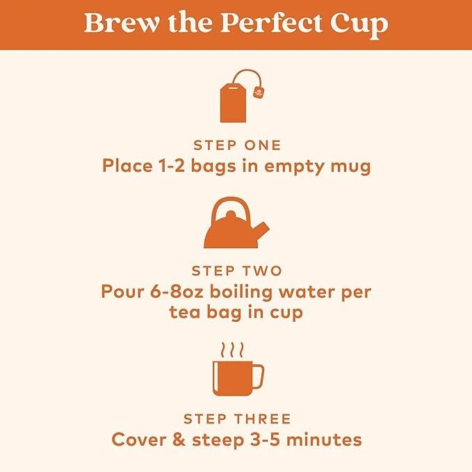 Organic India Tulsi Turmeric Chai Tea - Herbal Tea Bags with Caffeine, Ginger Root, Cinnamon, Holy Basil, Stress Relieving...