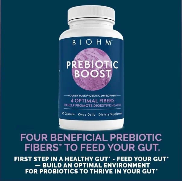 BIOHM Prebiotic & Women's Probiotic Bundle: 60 Caps 30B CFU 30 Caps