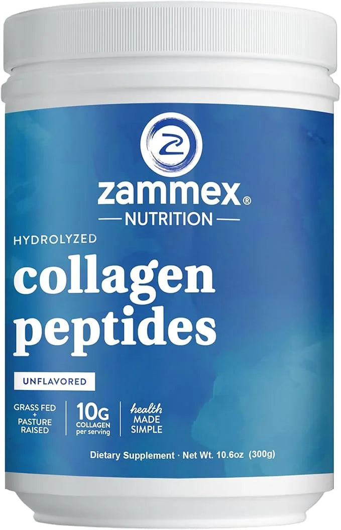 Zammex Premium Collagen Peptides Powder,Hydrolyzed Collagen Digest,30 Servings