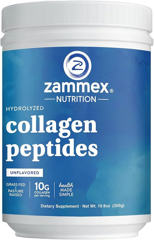 Zammex Premium Collagen Peptides Powder,Hydrolyzed Collagen Digest,30 Servings