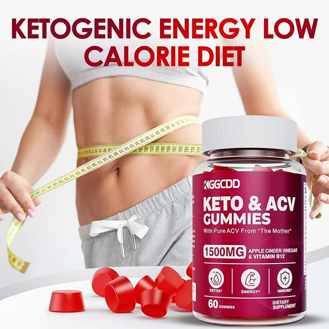 (4 Pack) Keto ACV Gummies Extreme 1500MG Keto Gummies Apple Cider Vinegar Formulated with Pomegranate Beet Juice Powder B1...