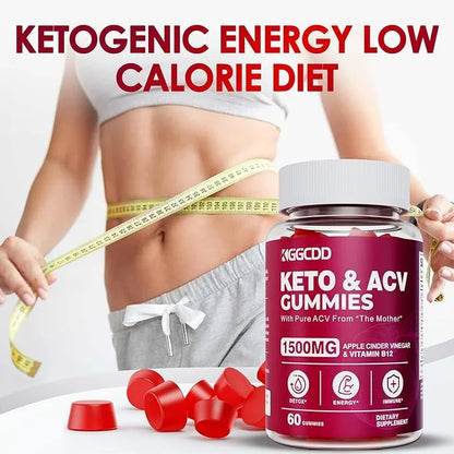(4 Pack) Keto ACV Gummies Extreme 1500MG Keto Gummies Apple Cider Vinegar Formulated with Pomegranate Beet Juice Powder B1...