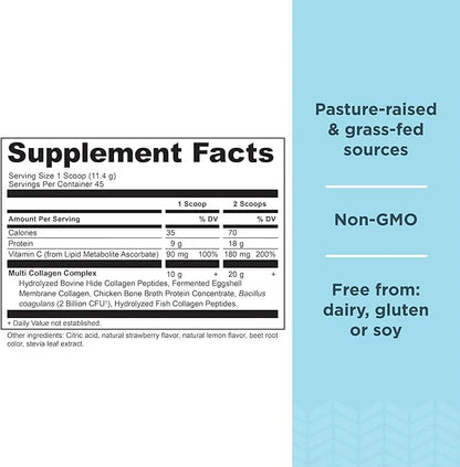 Ancient Nutrition Collagen Powder Protein, Multi 45 Servings, 18.1oz