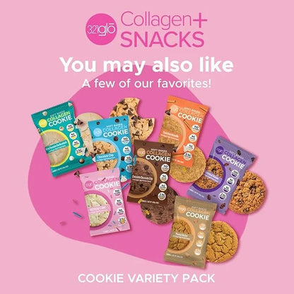 321glo Collagen Cookies | Soft Baked, High Protein Cookies | Low Carb, Low Sugar | Keto Snack for Women, Men, & Kids | 12 ...