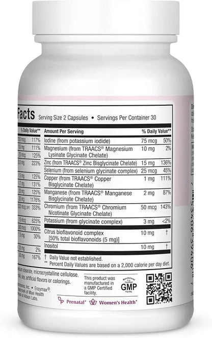 Maxi-Health Small Prenatal Capsules with Methyl Folate 60 Count