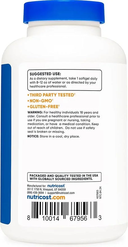 Nutricost Vitamin E 400 IU, 240