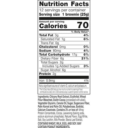 Fiber One 70 Calorie Brownies, Chocolate Fudge, Snack Bars, Value Pack, 12 Bars, 10.6 oz (Pack of 4) - Product Image