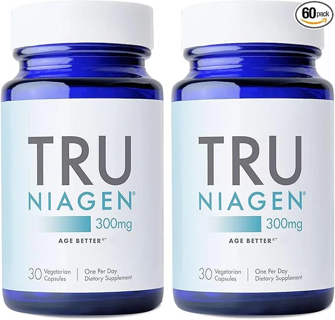 TRU NIAGEN Patented NAD Supplement for Anti Aging and Cell Regeneration, 300mg Niagen, 30 Servings | Supports Cellular Ene...