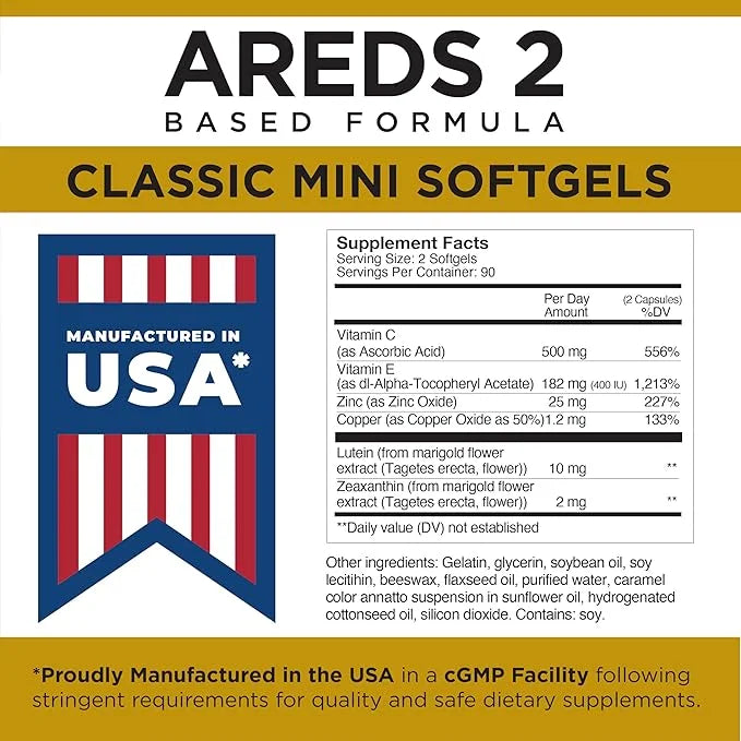 Viteyes AREDS 2 Classic Macular Health 180 Softgels
