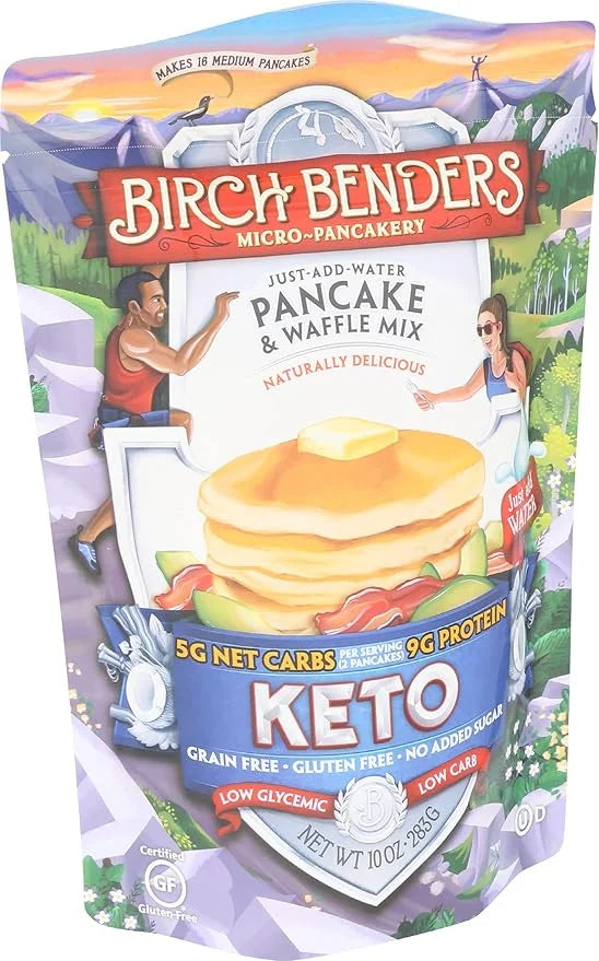 Birch Benders Griddle Cakes, Pancake Waffle Mix Keto, 10 Ounce - Product Image