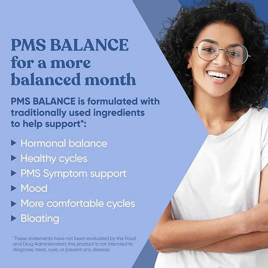 Balance PMS Vitamins for Women - Hormone Balance for Women, Menstrual & PMS Relief - Bloating, Cramping, Mood Swings, Rest...