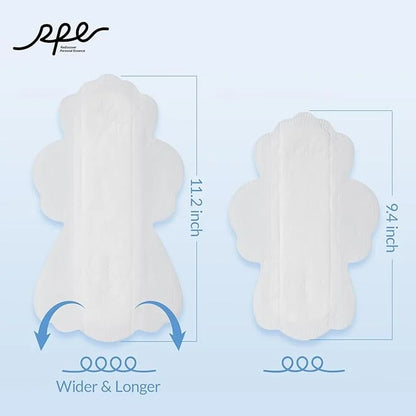 100% Large Organic Pads for Women, 4, 96ct) 96ct)