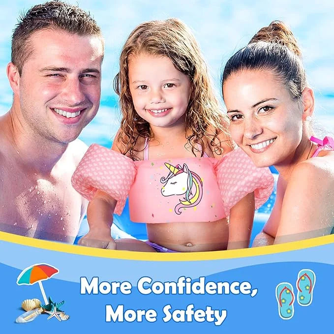 Moko Toddler Swim Vest for Kids, 20-50 lbs/22-66 lbs Clearance Swim Arm Band Cartoon Swimming Wings Pool Float Vests Sleev...