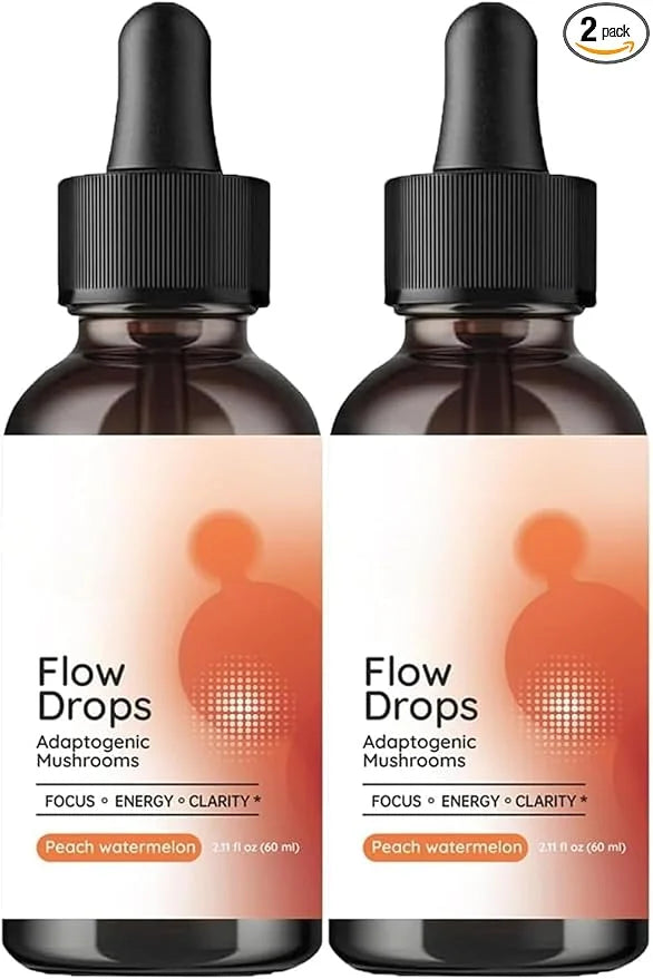 Adaptogen Mushrooms Flow Drops Focus Mental (30ml) 2pcs 2pcs