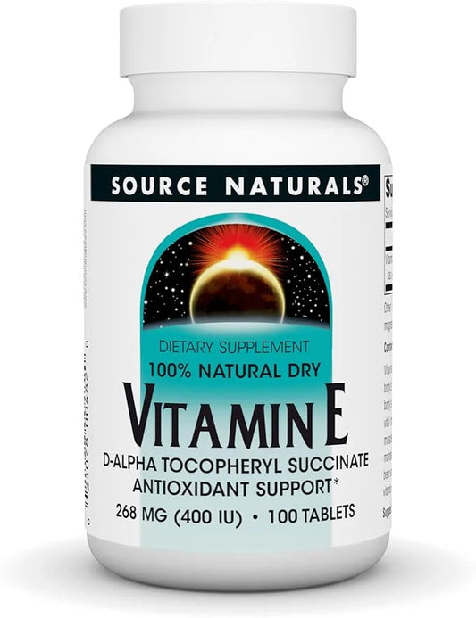 Source Naturals Vitamin E, 400 iu 100 Tablets