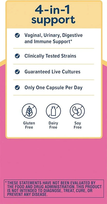Renew Life Women's Probiotic Capsules, 50 Health(2), L. 30 Count